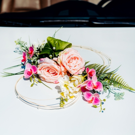 Wedding car decoration