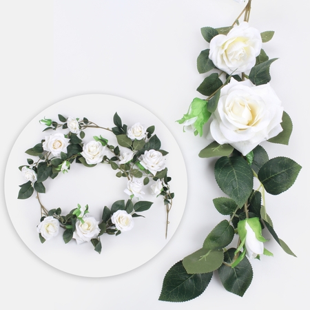 Velvet rose garland 1,8 m