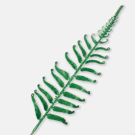 Fern leaf with glitter