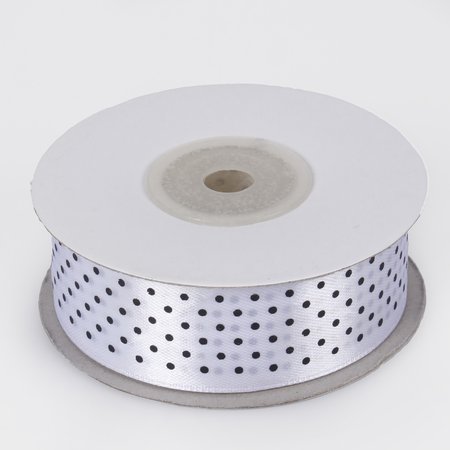 Dotted satin ribbon 2.5 cm/25 yd