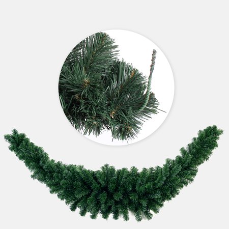 Winter croissant-shaped garland 150 cm